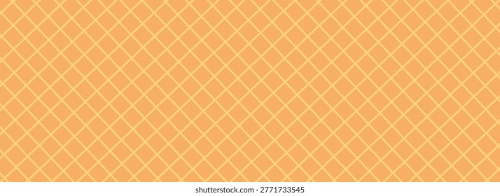 Seamless background pattern texture wafer waffle. Ice cream cone vector texture.Eps10