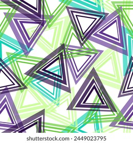 Seamless background pattern with triangles and shadows, eps10 vector Chaotic guys repeated backdrop