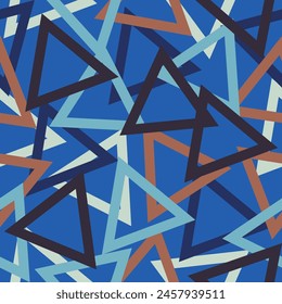 Seamless background pattern with triangles and shadows, eps10 vector Multi colored geometric shapes seamless pattern.