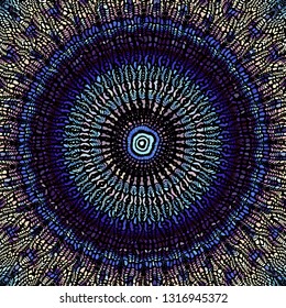 Seamless background pattern. Unusual curved mosaic pattern. Vector image.