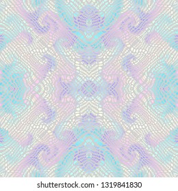 Seamless background pattern. Unusual curved mosaic pattern. Vector image.