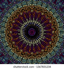 Seamless background pattern. Unusual curved mosaic pattern. Vector image.