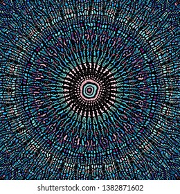 Seamless background pattern. Unusual curved mosaic pattern. Vector image.