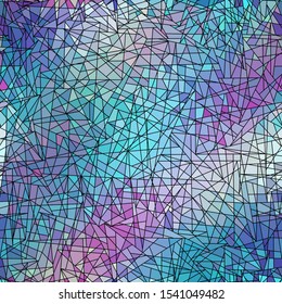 Seamless background pattern. Unusual polygonal mosaic pattern. Vector image.