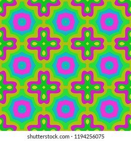Seamless background pattern with a variety of multicolored lines.
