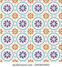 Seamless background pattern with a variety of multicolored lines. seamless dotted abstract vector illustration of decorative purple flowers on light white background used for textile.