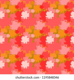 Seamless background pattern with various colored spots.