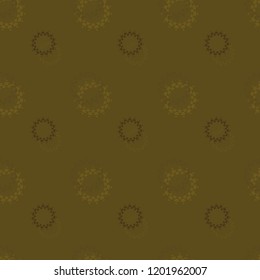 Seamless background pattern with various colored circles.