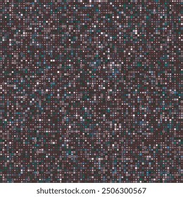 Seamless background pattern. Various style squares in multiple colors. Earthy tones with a muted background color. Elegant vector illustration.
