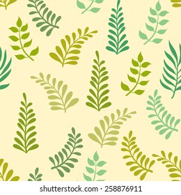 Seamless background pattern. Vector illustration. Wreaths elements, hand-drawn style