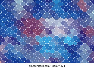 Seamless Background Pattern Warm Flower Vector Multicolor eps10