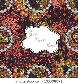 Seamless background pattern. Watercolor, hand drawn. Vector - stock. Doodles on black, purple and white colors.