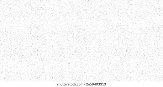 Seamless background pattern with white paper and fine black speckle effect, evoking vintage recycled texture. Great for eco, craft, and organic design themes. Drag to swatches panel to use