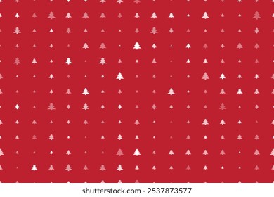 Seamless background pattern. White triangle symbols are different sizes and opacity. Evenly filled pattern. Medical abstract ornament. Vector illustration