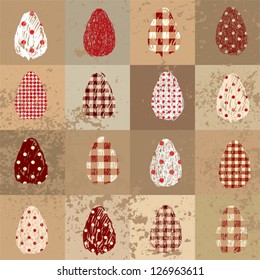 Seamless background pattern. Will tile endlessly. Doodles easters