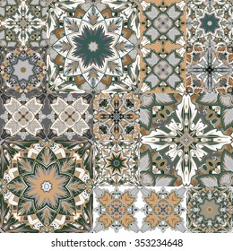 Seamless background pattern. Will tile endlessly. Patchwork pattern