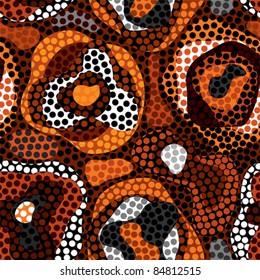 Seamless background pattern. Will tile endlessly. Abstract ethnic pattern.