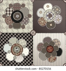 Seamless background pattern. Will tile endlessly. Old Fashioned.