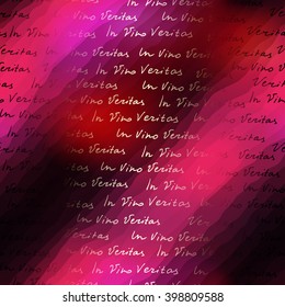 Seamless background pattern. Background for wine card with the inscription In Vino Veritas.