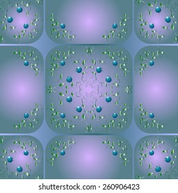 Seamless background with patterns of berry. EPS10 vector illustration.