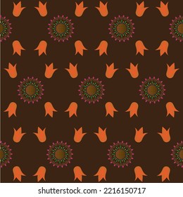 seamless background patterns design for bedsheet and Curtains