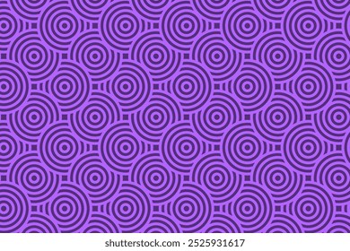 Padrões de plano de fundo perfeitos em círculos com estilo retrô. Plano de fundo mosaico Ilustração do vetor