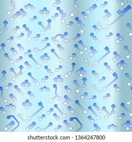 Seamless background in PCB style. Circuit board pattern