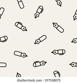 seamless background: pen