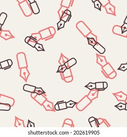 seamless background: pen