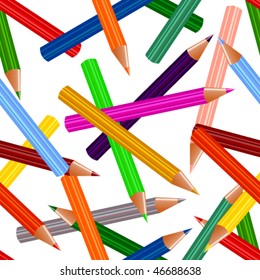 Seamless background with pencils.