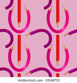 Seamless background with pencils.