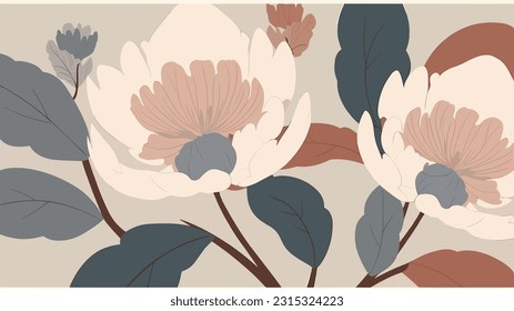 seamless background with peony 20