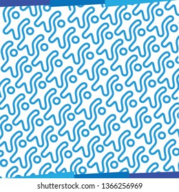 Seamless Background People line