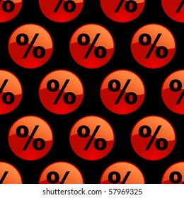 Nahtloser Hintergrund mit Prozentsymbol.