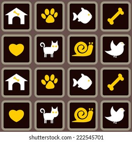seamless background with pets