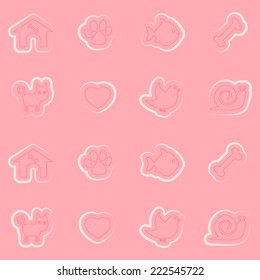 seamless background with pets