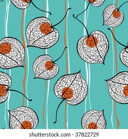 seamless background physalis seed pattern