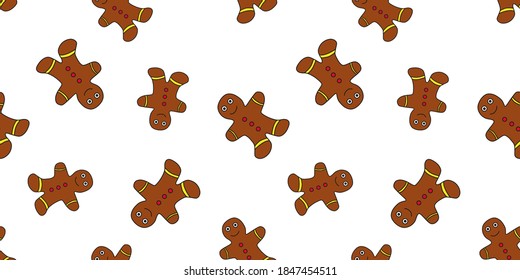 Fondo sin inconvenientes con una imagen de las cookies. Ilustración vectorial.