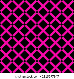 Fondo incomparable con un patrón cruzado rosa y negro