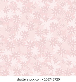 Seamless background with pink flowers