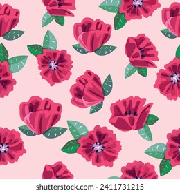 Fondo impecable con flores rosas