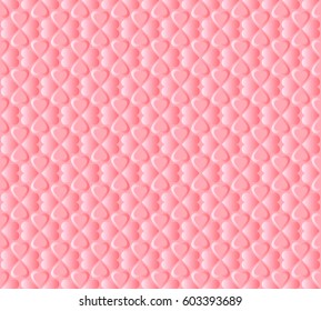 Seamless background with pink hearts