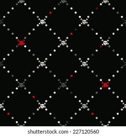 seamless background with pirate stuff