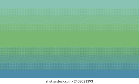 Seamless background in pixel art. Green to blue halftone dithering backdrop in 8 bit style. Vector illustration.
