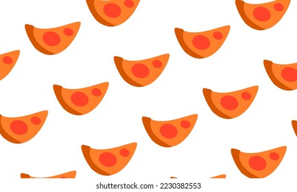 seamless background with pizza pieces pattern