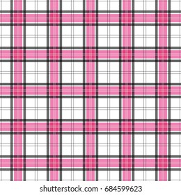 A Seamless Background Plaid Design In Pink And Black