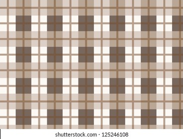 Seamless background of plaid pattern, vector illustration