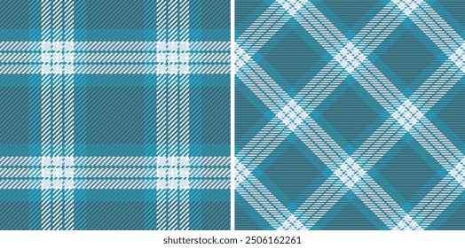 Seamless background plaid of textile vector fabric with a tartan check pattern texture. Set in winter colours of new year celebration ideas.