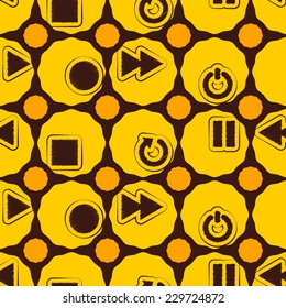 seamless background with player icons