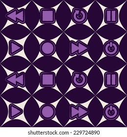 seamless background with player icons